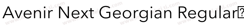 Avenir Next Georgian Regular下载字体转换